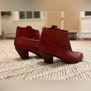 Sam Edelman, bootie, red, 8.5